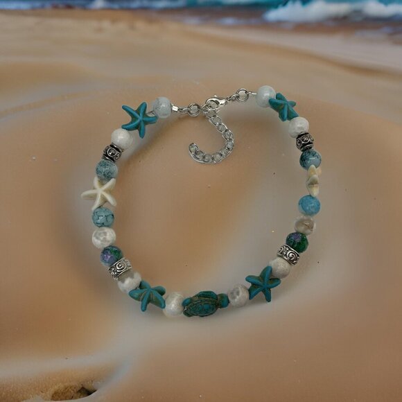 Handmade Beach Inspired Ankle Bracelet or Bracelet - Picture 3 of 3